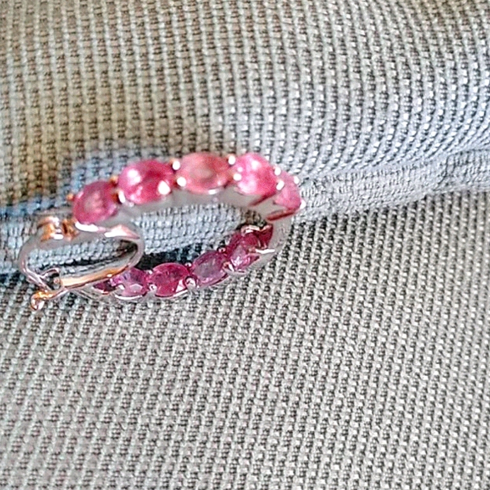 PREMIUM ILAKAKA HOT PINK INSIDE OUT HOOPS